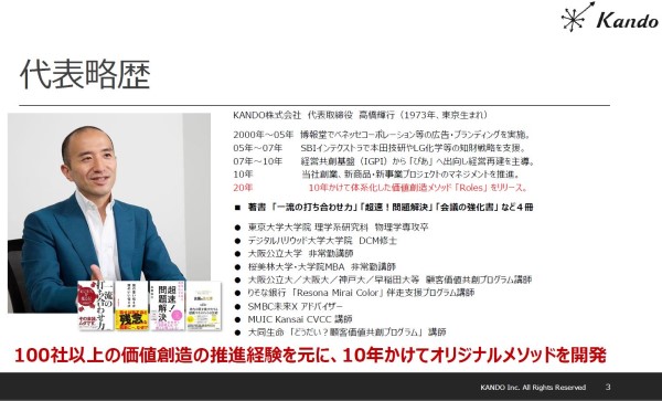 代表略歴
