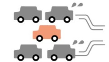走行の妨げとなる駐車はやめよう