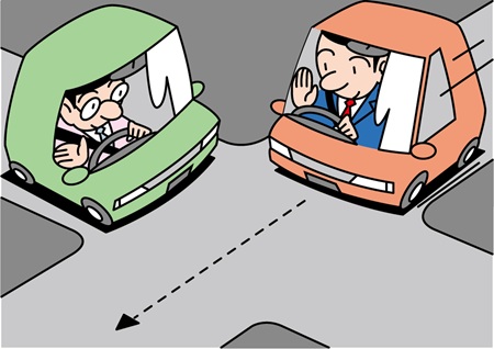 「思いやり・ゆずり合い」運転